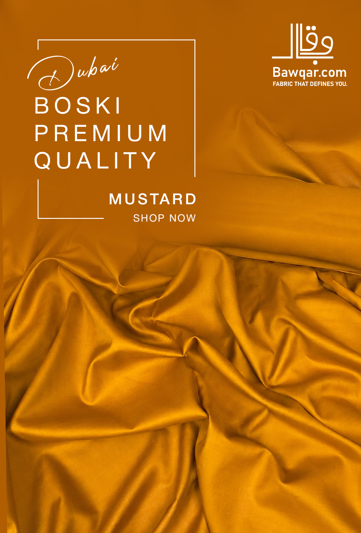 Premium Dubai Boski | Mustard